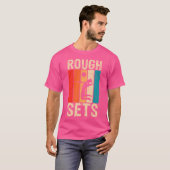 バレーボール競技部のラフなセット Tシャツ (正面フル)