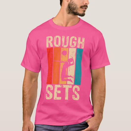 バレーボール競技部のラフなセット Tシャツ (正面)