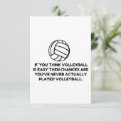 バレーボール簡単 サンキューカード (スタンド正面)