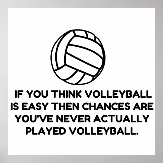 バレーボール簡単 ポスター (正面)