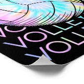 バレーボール絞り染めルック ポスター (角)