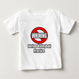 バレーボール練習中は泣き言を言わない ベビーTシャツ