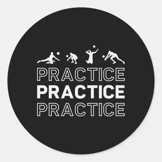 バレーボール練習練習ビーチ ラウンドシール (正面)