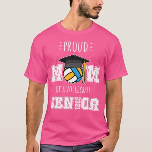 バレーボール誇りを持ったセニオの母親を卒業 Tシャツ (正面)