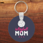 バレーボール誇りを持ったママ選手の息子の母 キーホルダー (正面)
