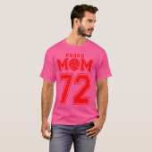 バレーボール誇りを持ったママ72番R Tシャツ (正面フル)