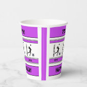 バレーボール誕生日ギフト、バレーボールガールプレーヤー 紙コップ (右)