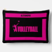 バレーボール誕生日ギフト、バレーボール選手ガール、 アクセサリーポーチ (正面)