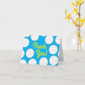 バレーボール誕生日パーティー カード (黄色い花)