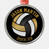 バレーボール🏐賞 – 金ゴールド メタルオーナメント (正面)