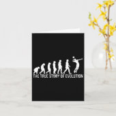 バレーボール進化おもしろい選手ギフト カード (黄色い花)