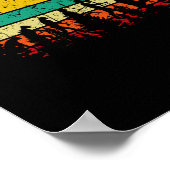 バレーボール進化レトロ ポスター (角)