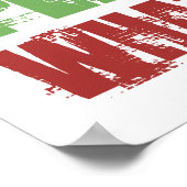 バレーボール遊をする ポスター (角)