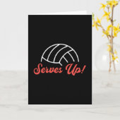 バレーボール選手がボールビーチバレーボール カード (黄色い花)