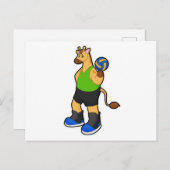 バレーボール選手としてのキリンとバレーボール ポストカード (正面/裏面)