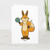 バレーボール選手としての狐とバレーボール カード (裏面)