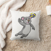 バレーボール選手としてコアラ クッション (ブランケット)
