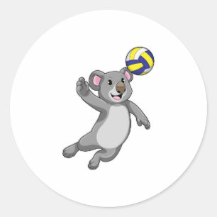 バレーボール選手としてコアラ ラウンドシール