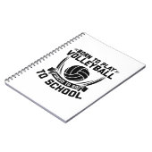 バレーボール選手のことわざ |チームコーチのスポーツギフト ノートブック (左側)