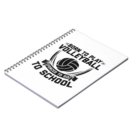 バレーボール選手のことわざ |チームコーチのスポーツギフト ノートブック (左側)