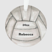 バレーボール選手のパーソナライズされたクリスマス オーナメント (正面)