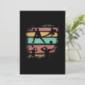 バレーボール選手のレトロヴィンテージ 招待状 (スタンド正面)