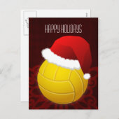 バレーボール選手の休日の挨拶 シーズンポストカード (正面/裏面)