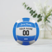 バレーボール選手の名前イヤーチームブルー サンキューカード (スタンド正面)