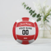 バレーボール選手の名前イヤーチームレッド サンキューカード (スタンド正面)