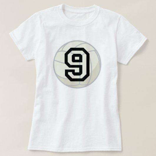 バレーボール選手の均一第9ギフト Tシャツ (デザイン正面)