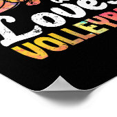 バレーボール選手の女性が大好きな女の子 ポスター (角)