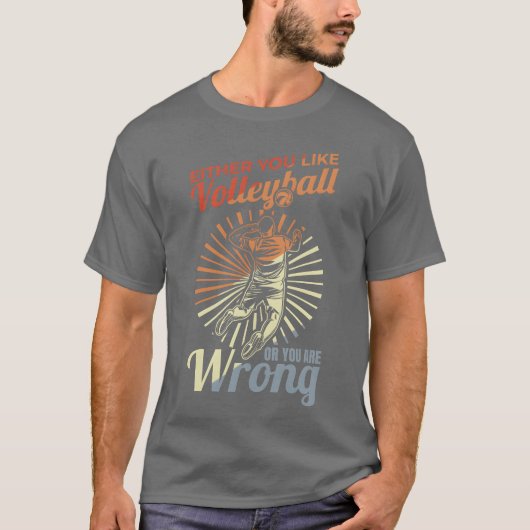 バレーボール選手の引用文 ファミリー Tシャツ (正面)