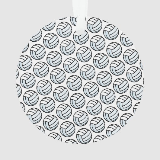 バレーボール選手のNAME番号スポーツネットおもしろい オーナメント (裏面)