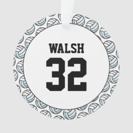 バレーボール選手のNAME番号スポーツネットおもしろい オーナメント