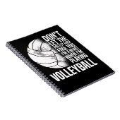 バレーボール選手ガールトレーニングスポーツ ノートブック (右側)