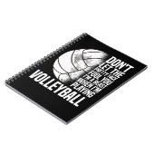 バレーボール選手ガールトレーニングスポーツ ノートブック (左側)