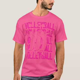 バレーボール選手ガールボールスポーツチームビーチVol Tシャツ