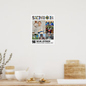 バレーボール選手シニアスポーツチーム写真コラージュ ポスター (キッチン)