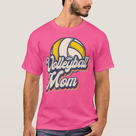 バレーボール選手チーム母バレーボール Tシャツ (正面)