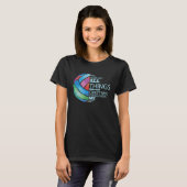 バレーボール選手チーム聖書の詩は全てのことを行うC Tシャツ (正面フル)