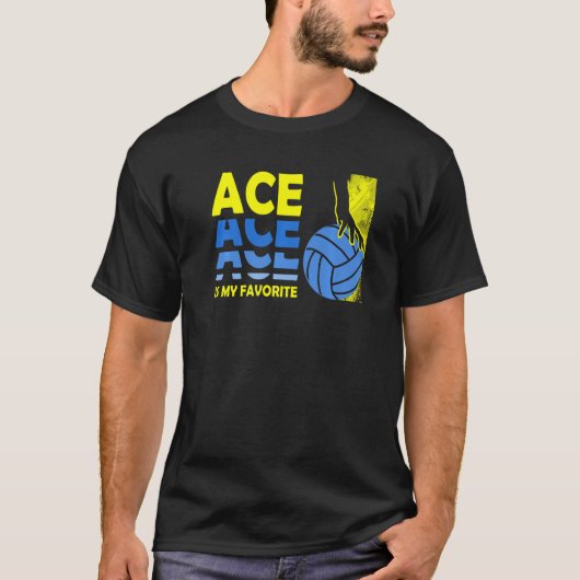 バレーボール選手バレーボールチームグラフィックスポーツ Tシャツ (正面)