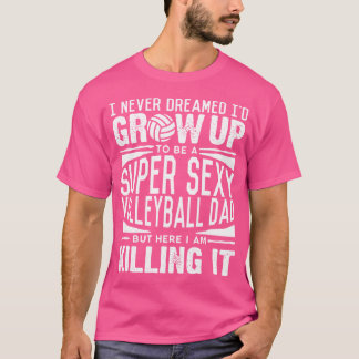 バレーボール選手パパバレーボール愛好家の父の日 Tシャツ