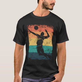 バレーボール選手ビーチバレーボール Tシャツ