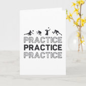 バレーボール選手練習練習ギフト カード (黄色い花)