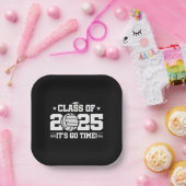 バレーボール選手2025年上級卒業クラス ペーパープレート (パーティー)