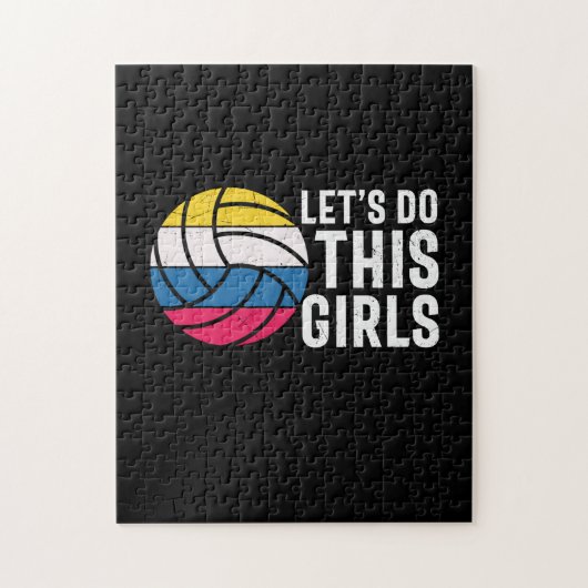 バレーボール選手 |この女の子を許可 ジグソーパズル (縦)