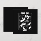 バレーボール選手 |ゲームの日 招待状 (正面/裏面)