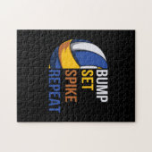 バレーボール選手 |スパイクリピートの設定 ジグソーパズル (横)