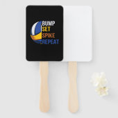 バレーボール選手 |スパイクリピートの設定 ハンドファン (正面&裏面)