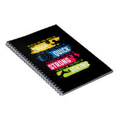 バレーボール選手 |タフ・クイック・ストロング ノートブック (右側)